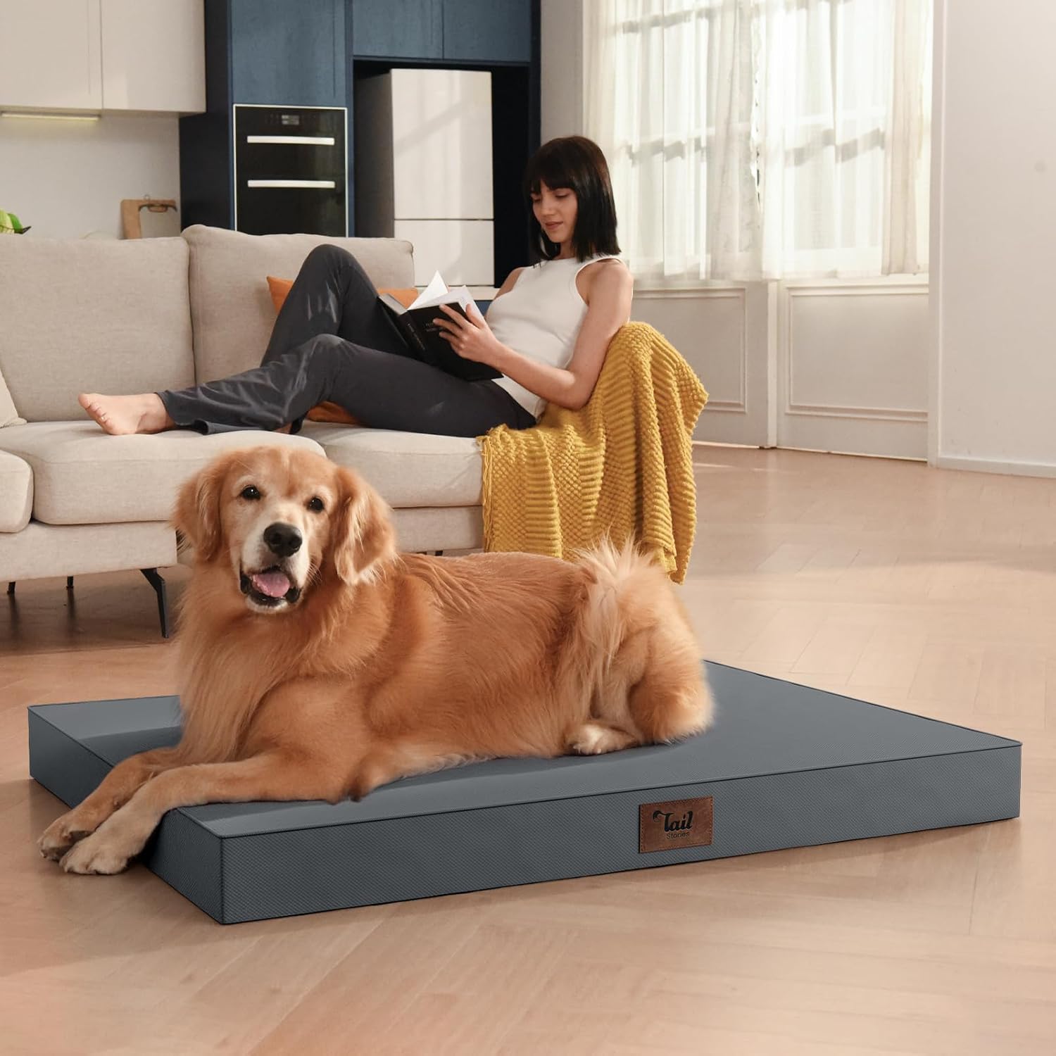 Detalle 2 de Tail Stories Orthopedic Dog Bed, 1680D Oxford