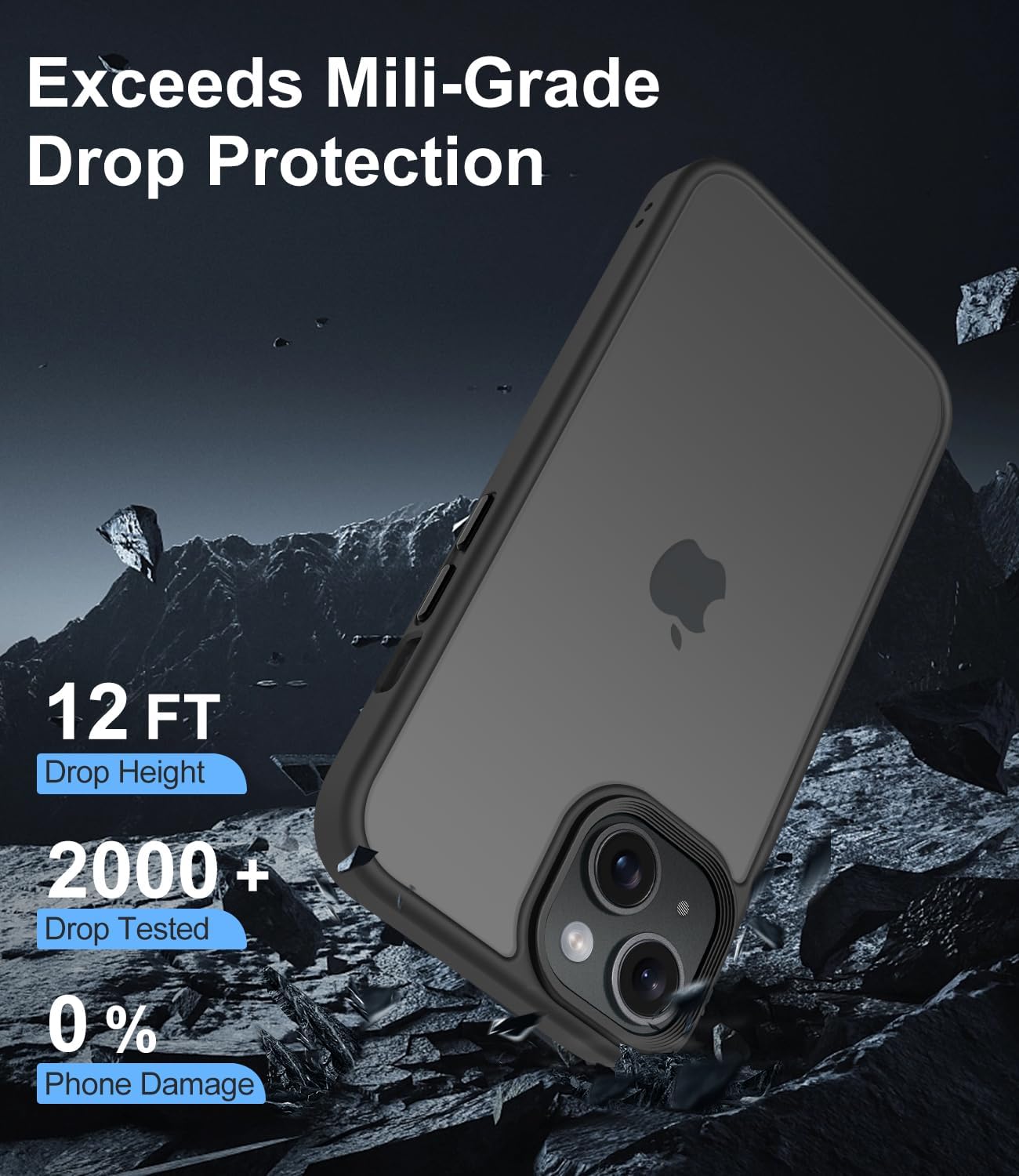Detalle de Mootobo iPhone 15 case 10FT drop protection