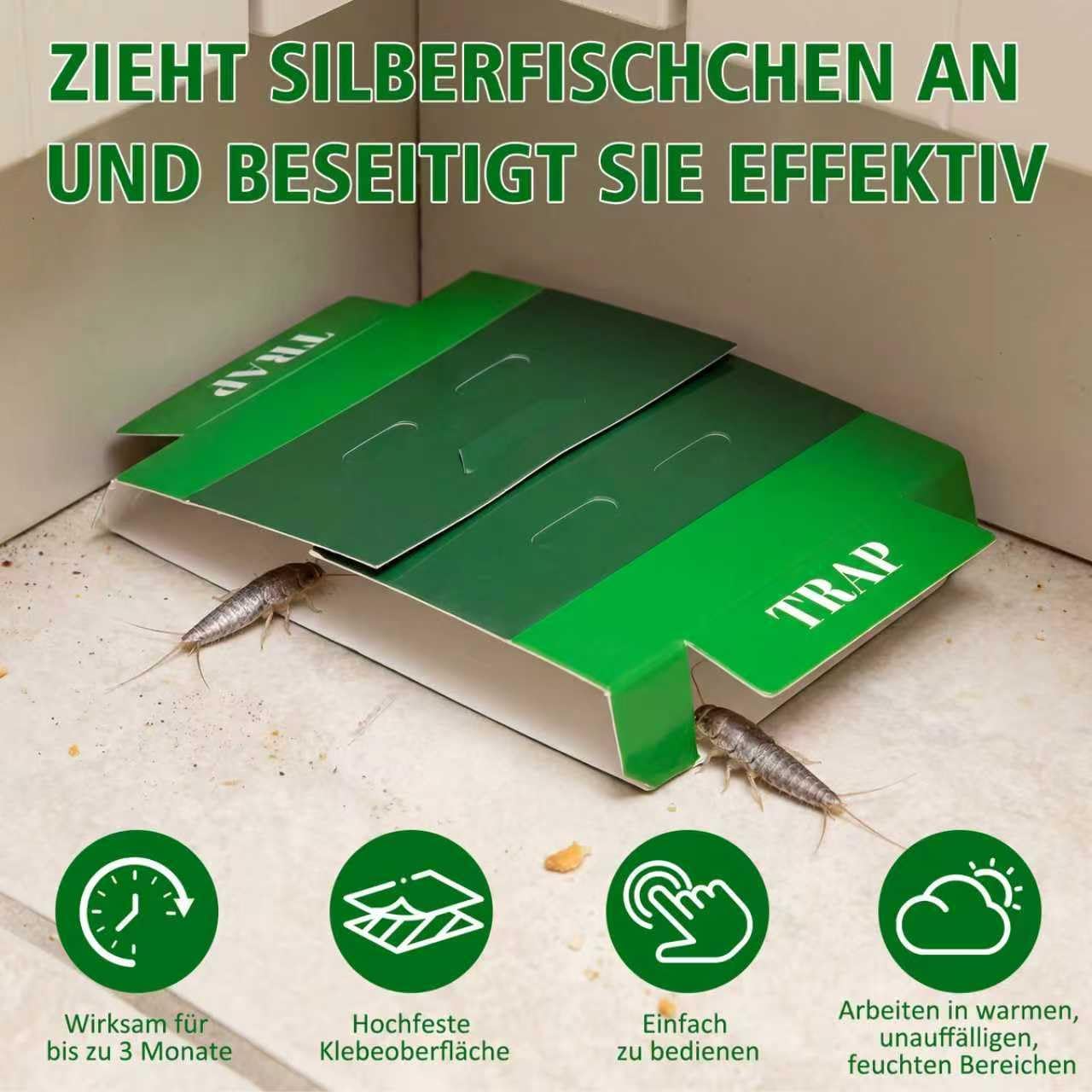 Thumbnail 4 de Piège Poisson d’argent 10 pièces antica ford / lépismes – adhésif forte accroche, non toxique et sans odeur