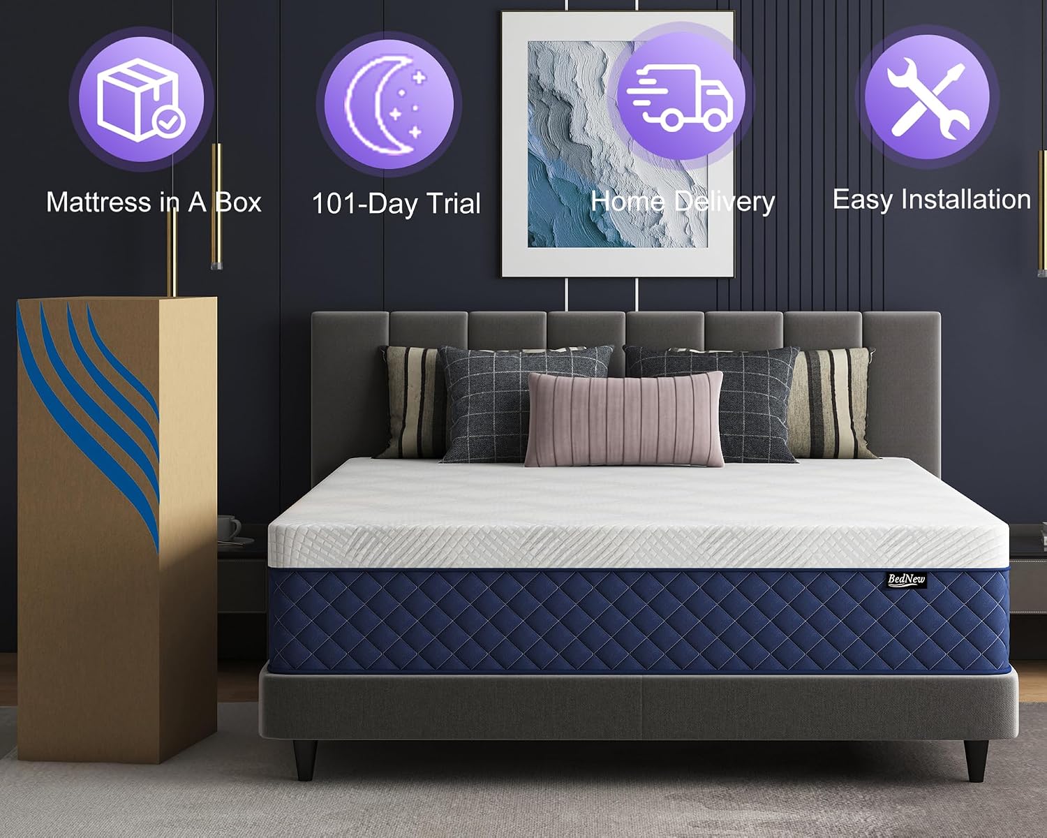 Thumbnail 5 de Bednew Double Mattress 30cm Hybrid