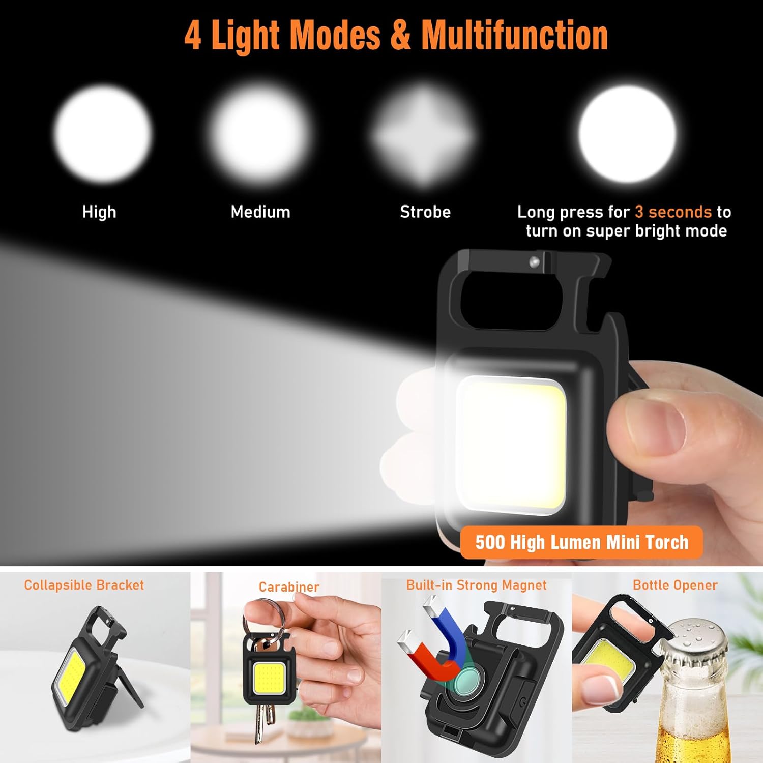 Thumbnail 3 de Shadowhawk XHM77.2 500000L LED Rechargeable Torch 🔦