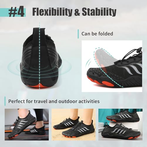 Detalle de Hanani Water Shoes: Quick-Drying Barefoot-Style Beach & Swim Shoes