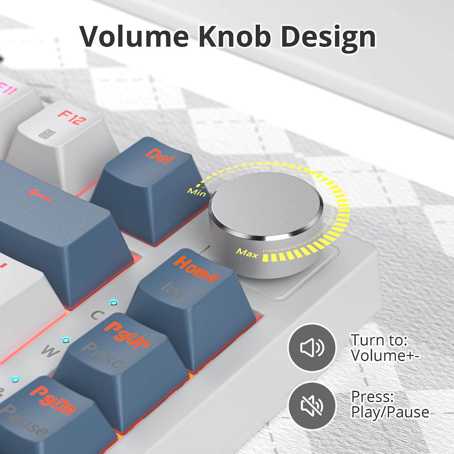 Thumbnail 4 de SbocKeeb V400 75% Mechanical Gaming Keyboard, 82-Key RGB, Hot-Swappable