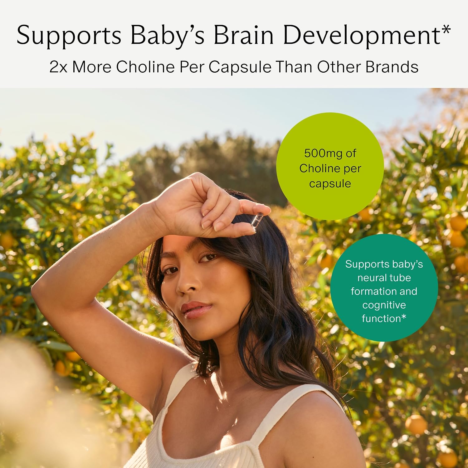 Detalle 2 de Needed. Prenatal Choline+ Liquid Capsules, 500 mg Choline Chloride