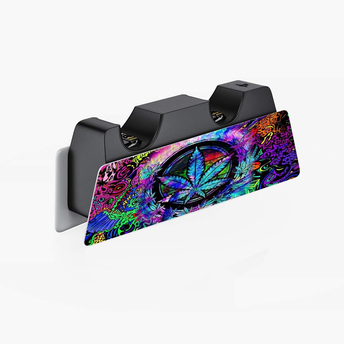 Thumbnail 5 de playvital Psychedelic Leaf full set skin decals for PS5 Digital Edition (console, controllers & accessories)