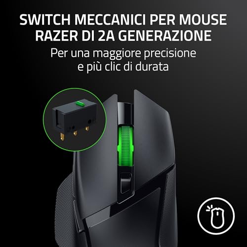 Thumbnail 6 de Razer Basilisk V3 X HyperSpeed: mouse wireless da gaming con 9 comandi personalizzabili e sensore 18K