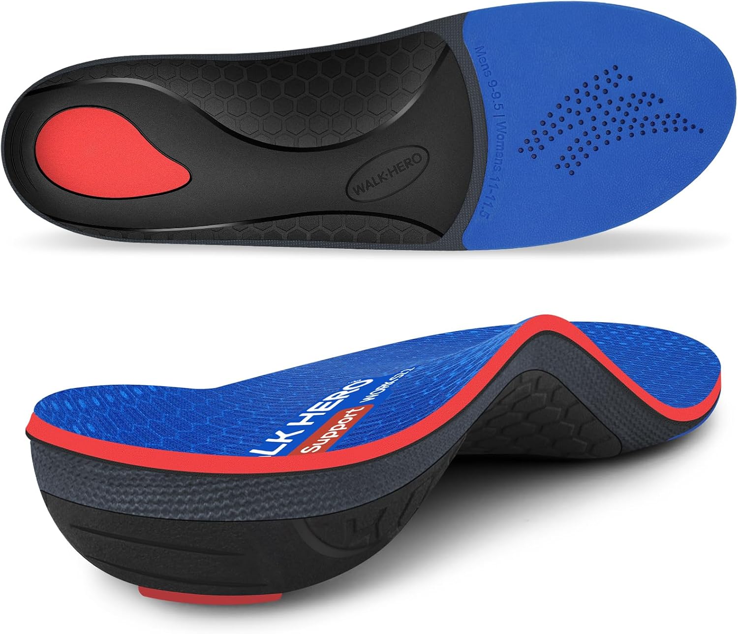 Detalle de Walkhero Arch Support Inserts for Men & Women with Max Cushion