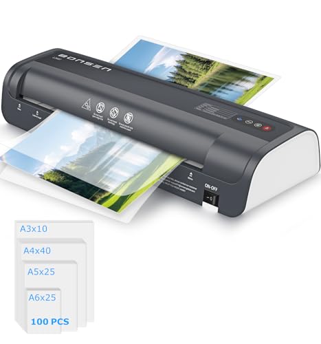 BONSEN L3402 Plastificadora A3 con tecnología anti-atasco y control NTC (100 fundas)
