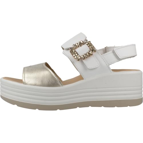 Thumbnail 1 de IGI&Co 1164522 Sandali Donna Zeppa con Plantare in Pelle Bianco – Comfort e stile