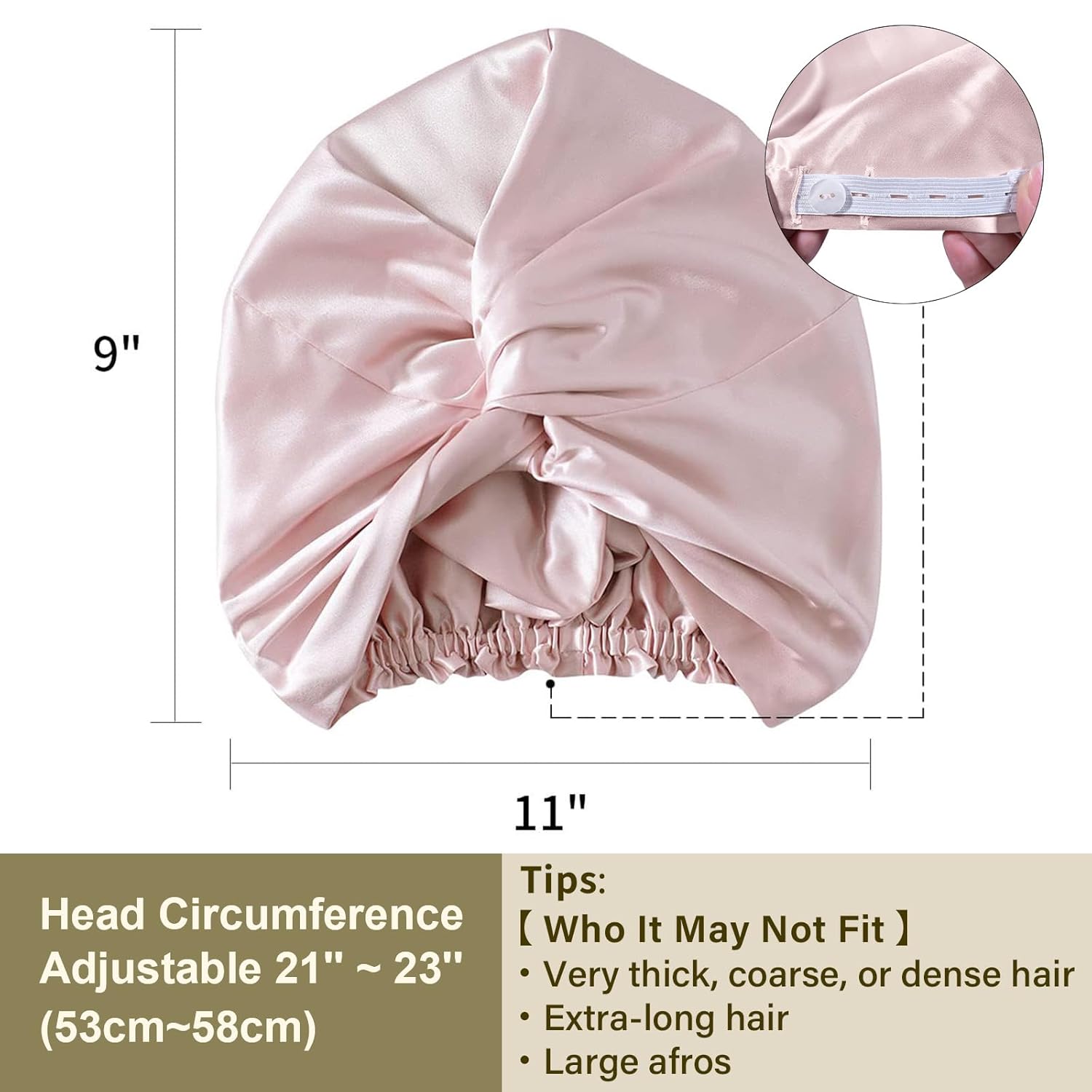 Thumbnail 4 de ZIMASILK 22 Momme Mulberry Silk Bonnet – Premium 100% Silk Sleep Cap for Hair Care