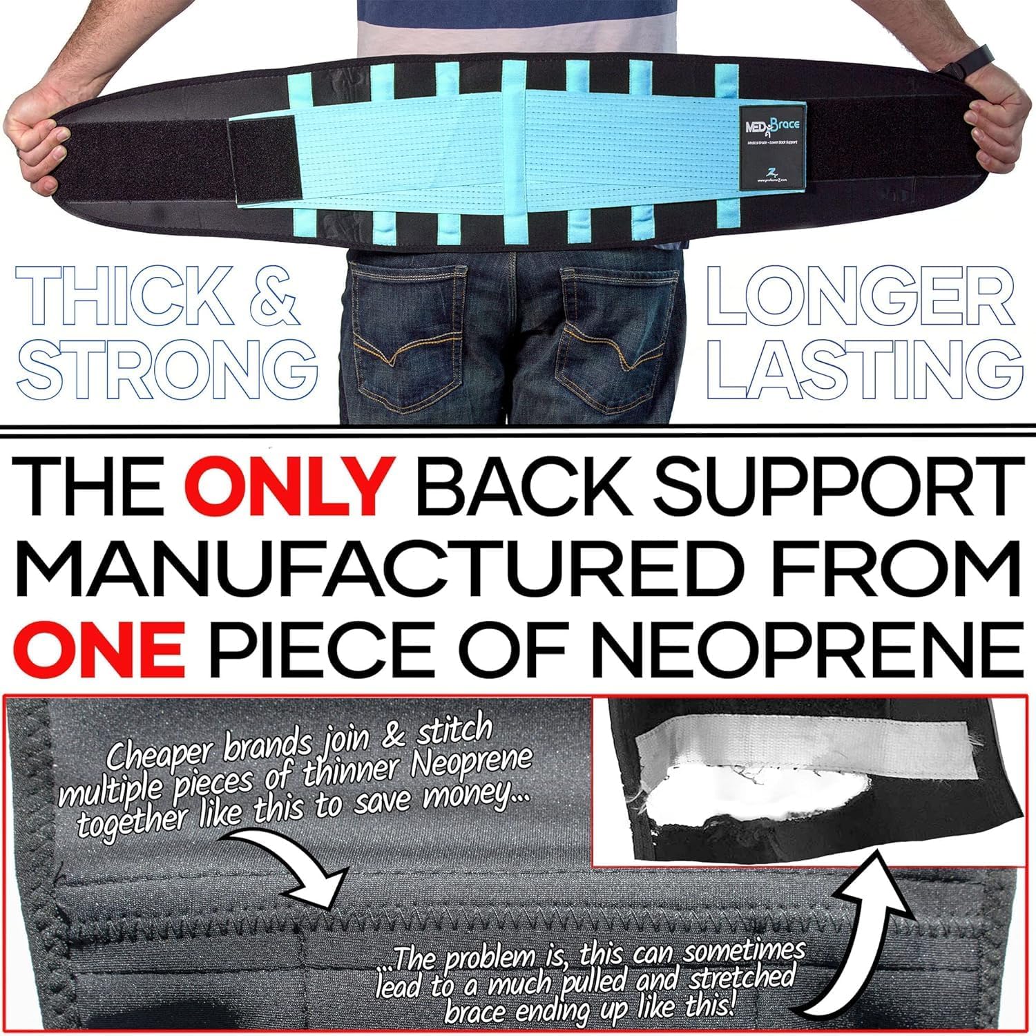 Detalle 2 de MEDiBrace Back Support Belt Limited Edition: A UK Design for Everyday Lower Back Relief