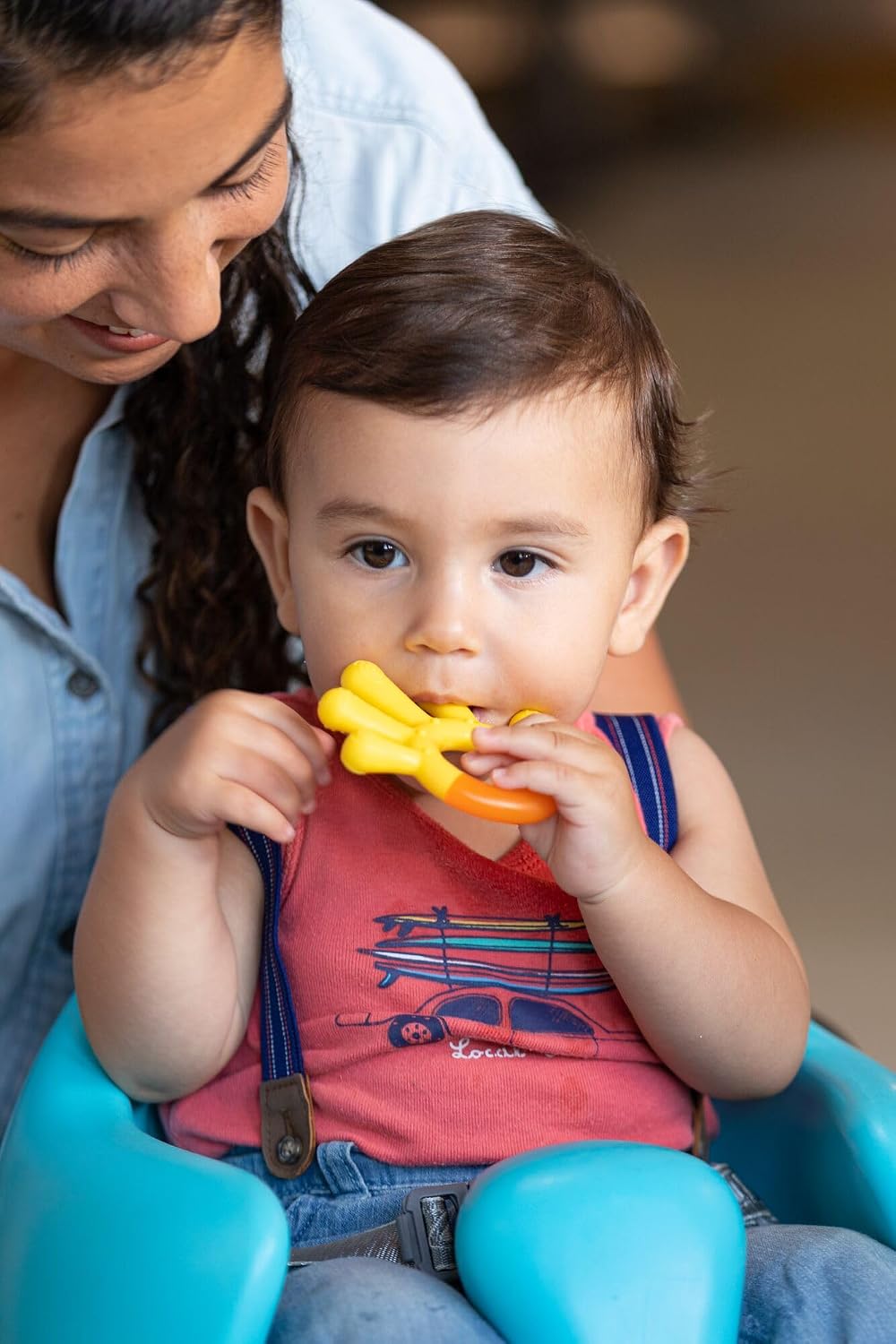 Detalle de Nuby Ensemble de dentition en 3 Étapes – Lot de 3 Anneaux Texturés pour Bébé