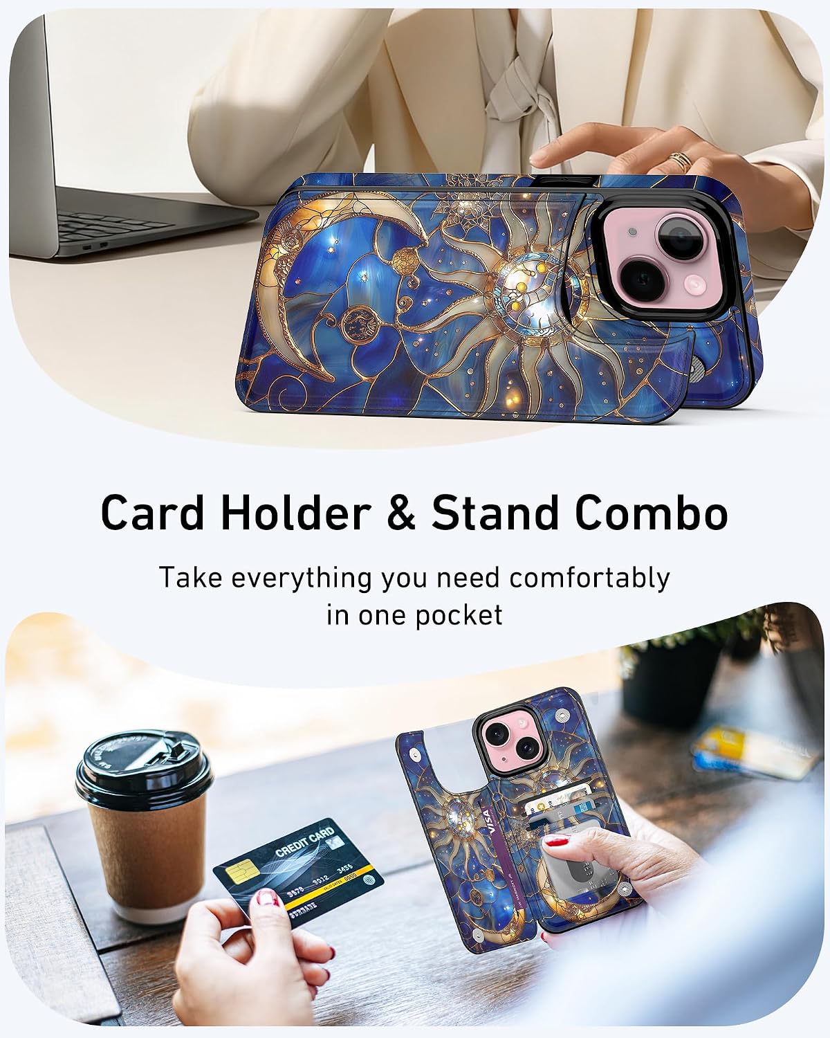 Detalle de Goodon Wallet Case for iPhone 15 Plus