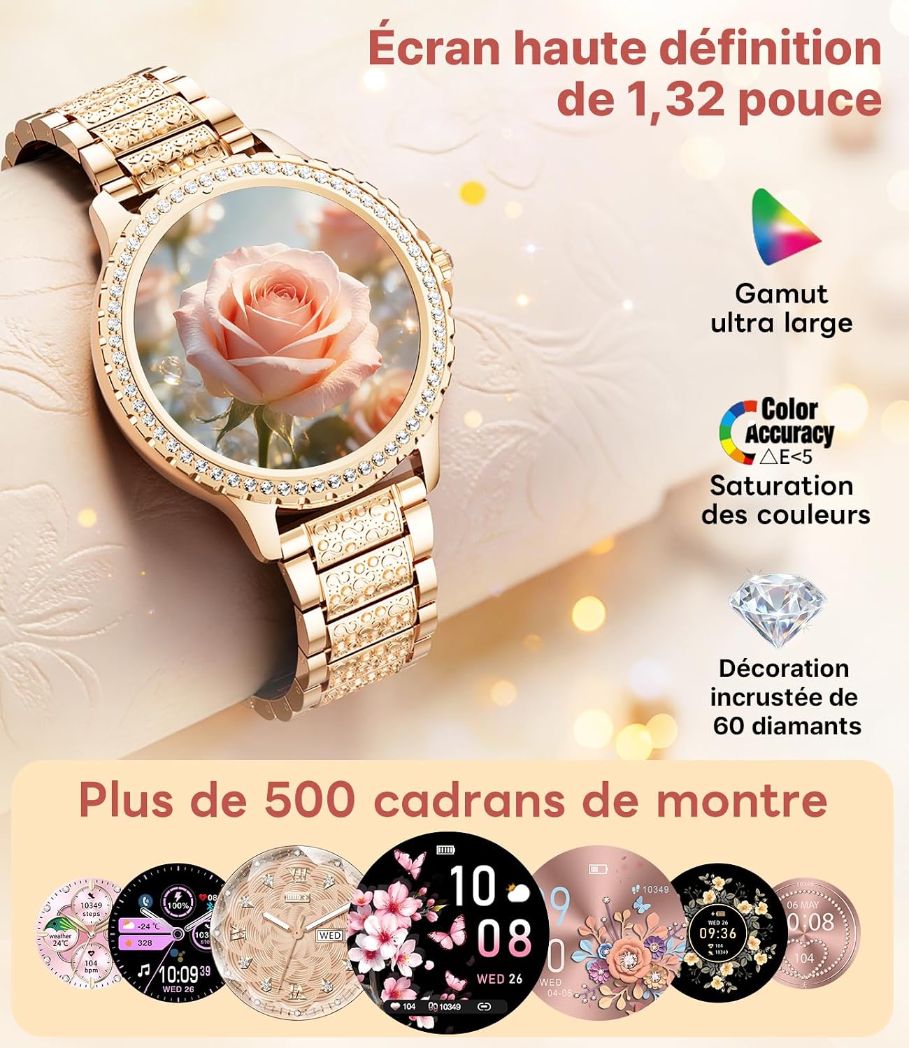 Detalle de LIGE LIGE Montre connectée femme 1,32