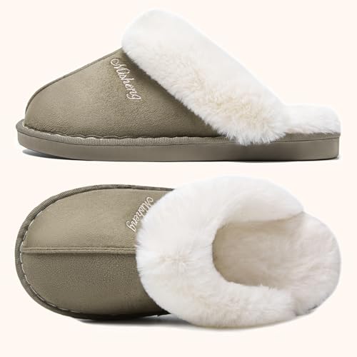 Thumbnail 3 de Misolin Chaussons femme et homme 38,5-40 EU, mousse à mémoire de forme, vert mousse