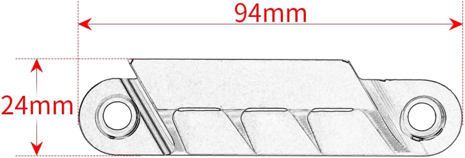 Detalle de Modeer per Yamaha Tmax 560 Tech Max 2020-2023 e Tmax 530 SX/DX 2017-2020 – Coppia parafango anteriore e piastra dell'asse CNC in alluminio 6061 anodizzato