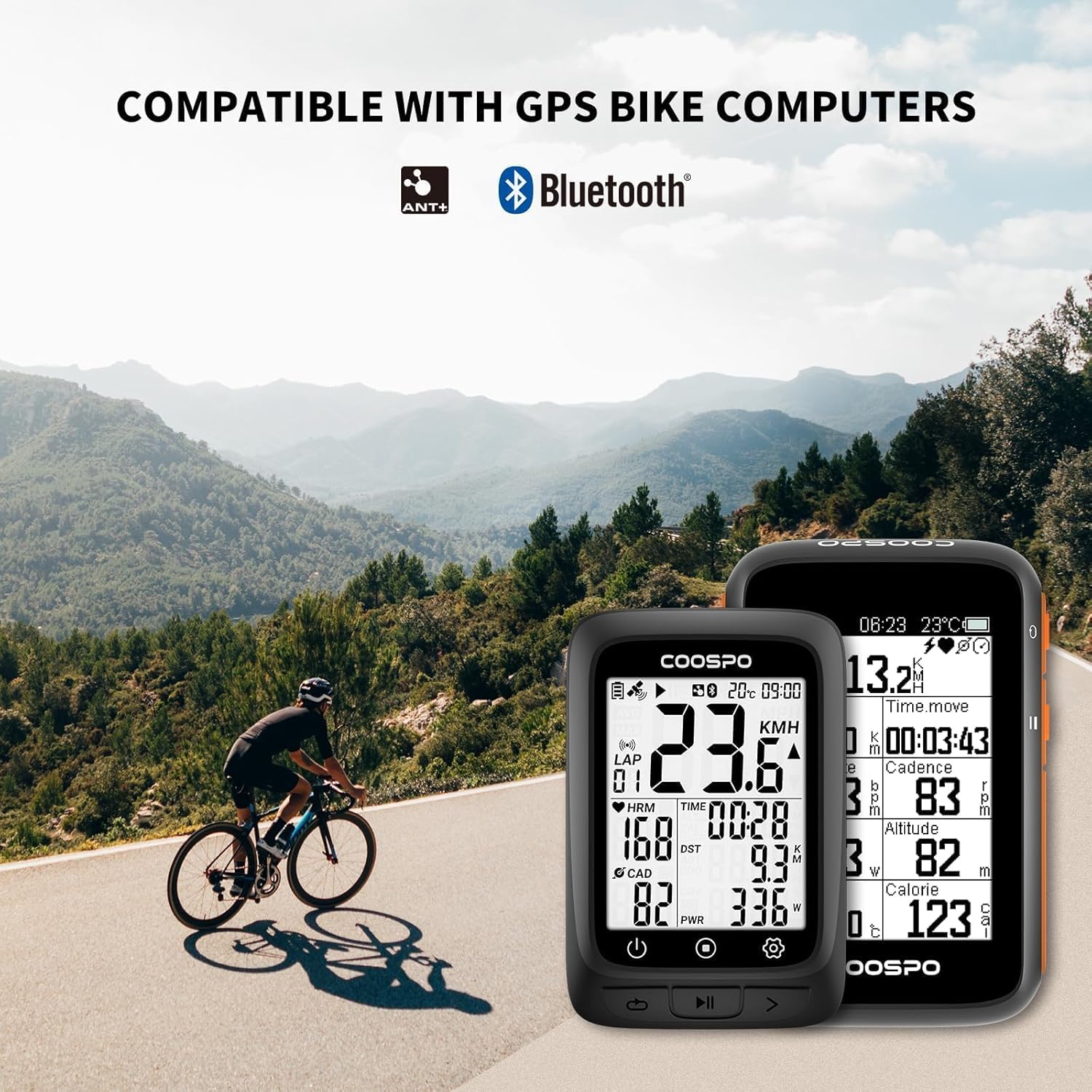 Thumbnail 3 de COOSPO BK9 Cadence & Speed Sensor (Bluetooth 5.0 + ANT+) with IP67 rating and long battery life