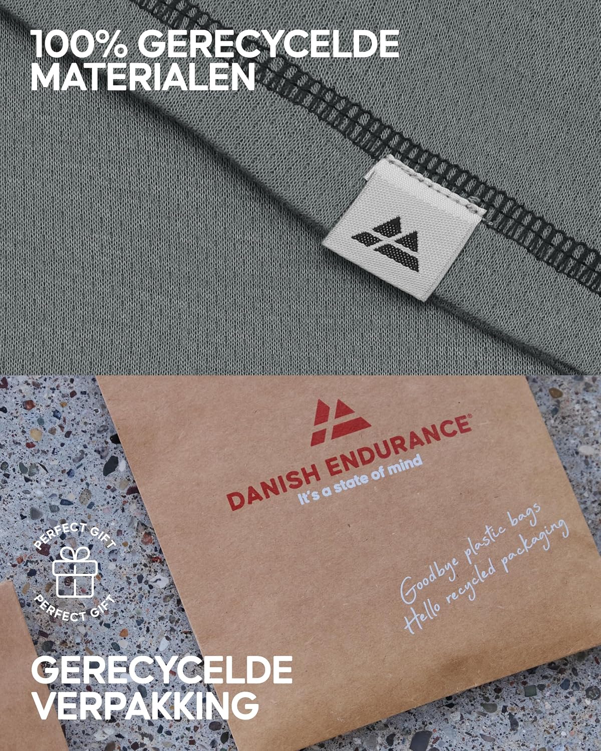 Detalle 1 de DANISH ENDURANCE thermoset unisex met isolerend mesh en gerecycled materiaal