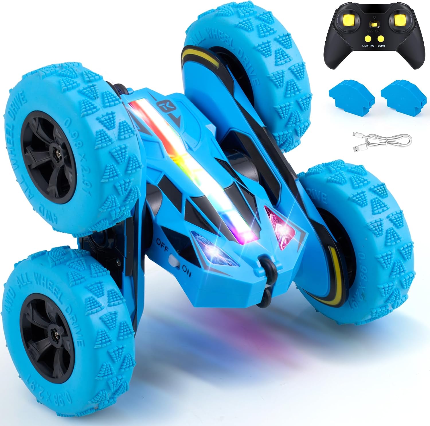 Detalle de Threeking RC 4WD flip stunt car 160 ft