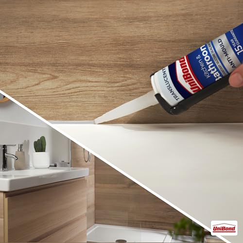 Detalle 2 de UniBond Kitchen and Bathroom Mould-Resistant Transparent Sealant, 280 ml