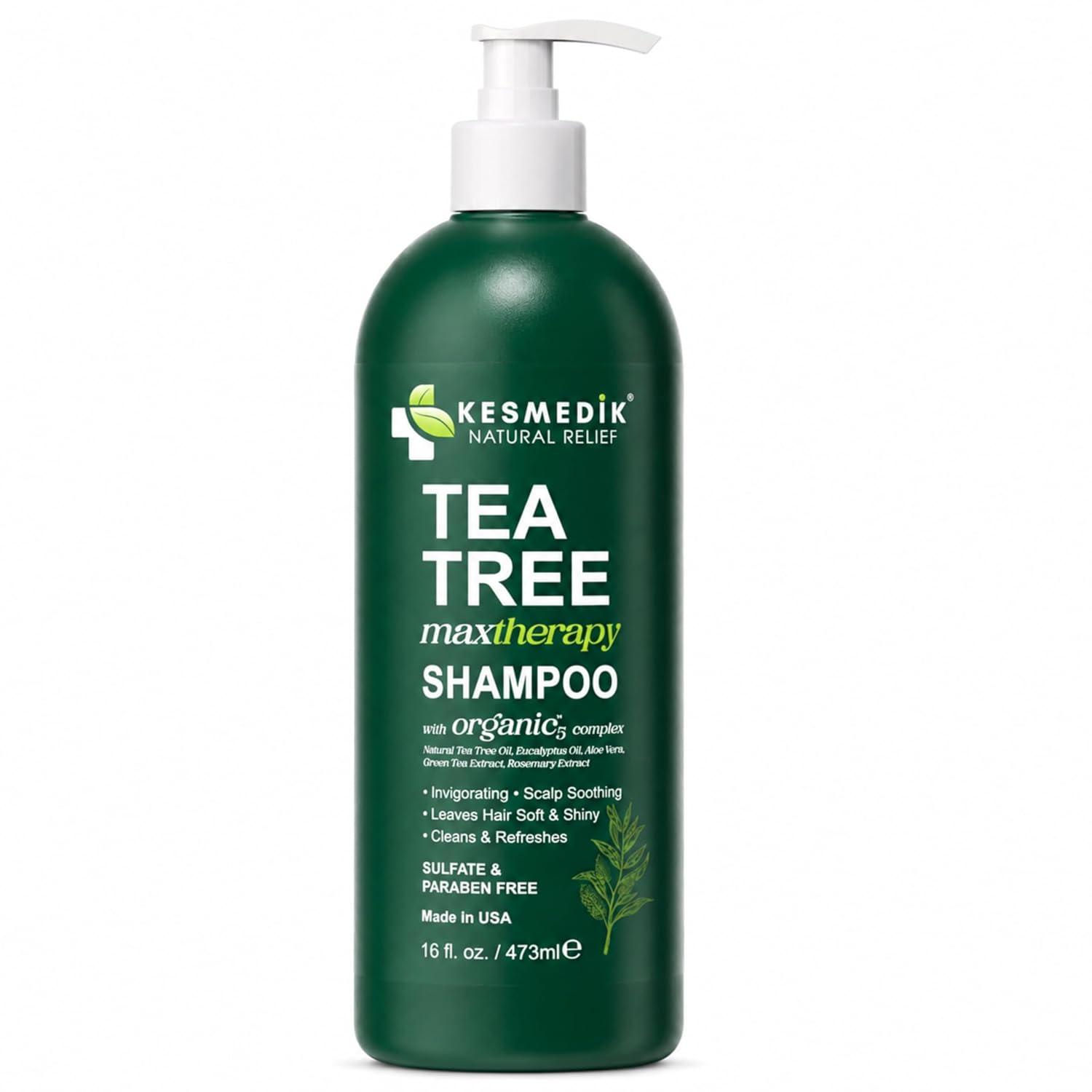 Thumbnail 6 de KESMEDIK Tea Tree Oil Shampoo MaxTherapy (16 fl oz) — Clarifying, sulfate-free relief for itchy scalp