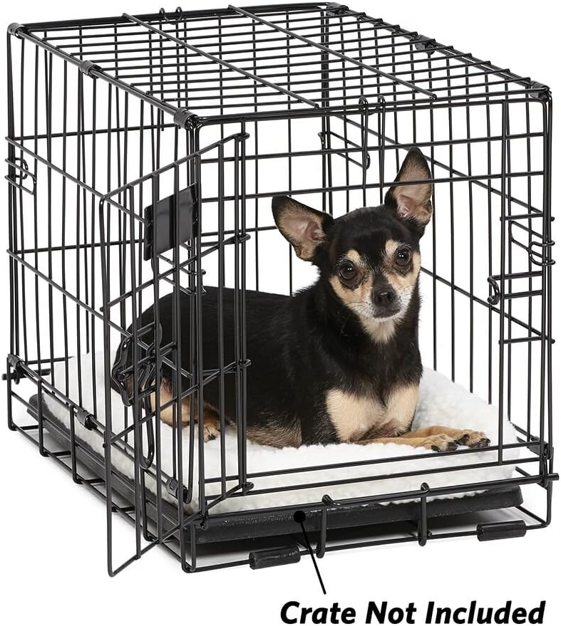 Thumbnail 1 de MidWest Homes for Pets QuietTime XXS cuscino per cani e gatti in pile bianco (per gabbie/trasportini da 46 cm)