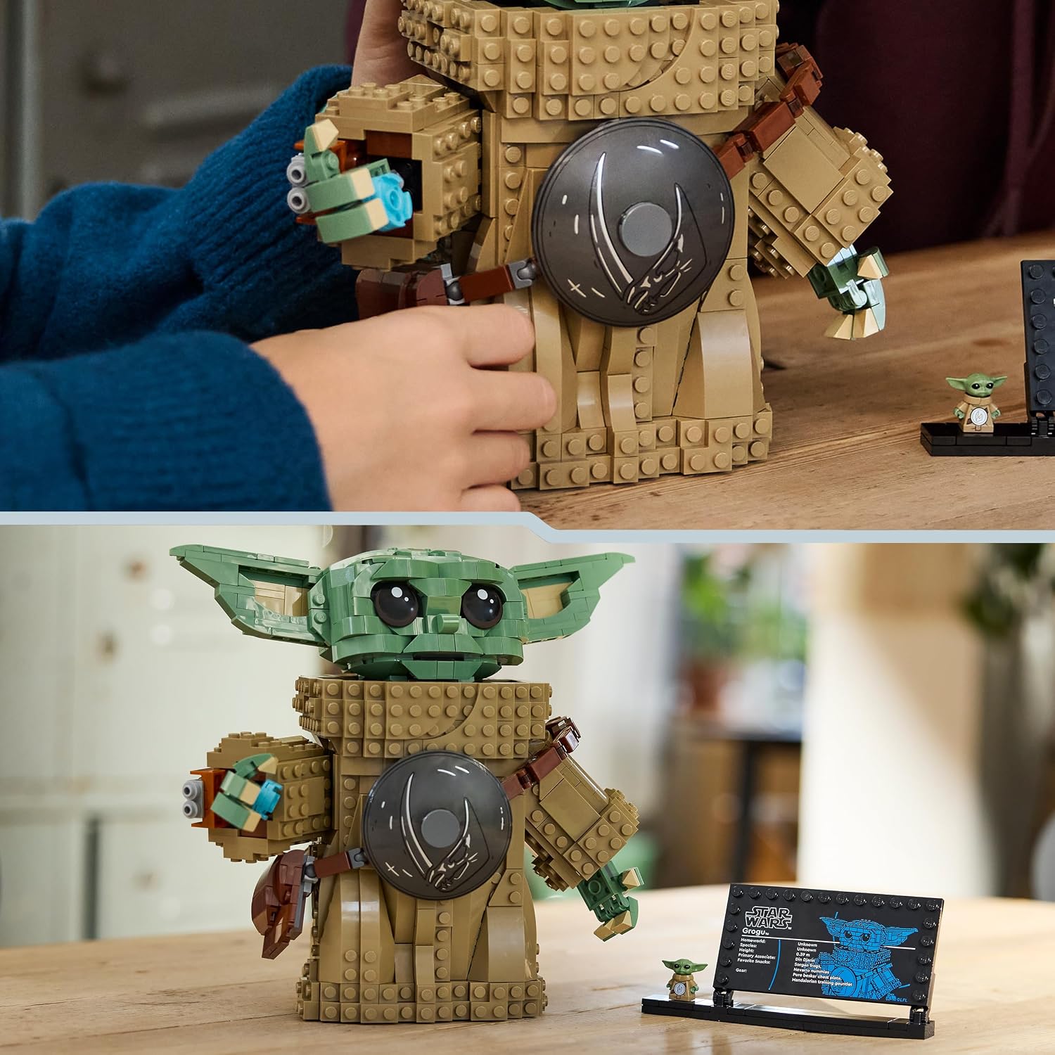 Detalle 1 de LEGO Star Wars 75446 Grogu-bouwset met Beskar-pantser en verstelbare figuur