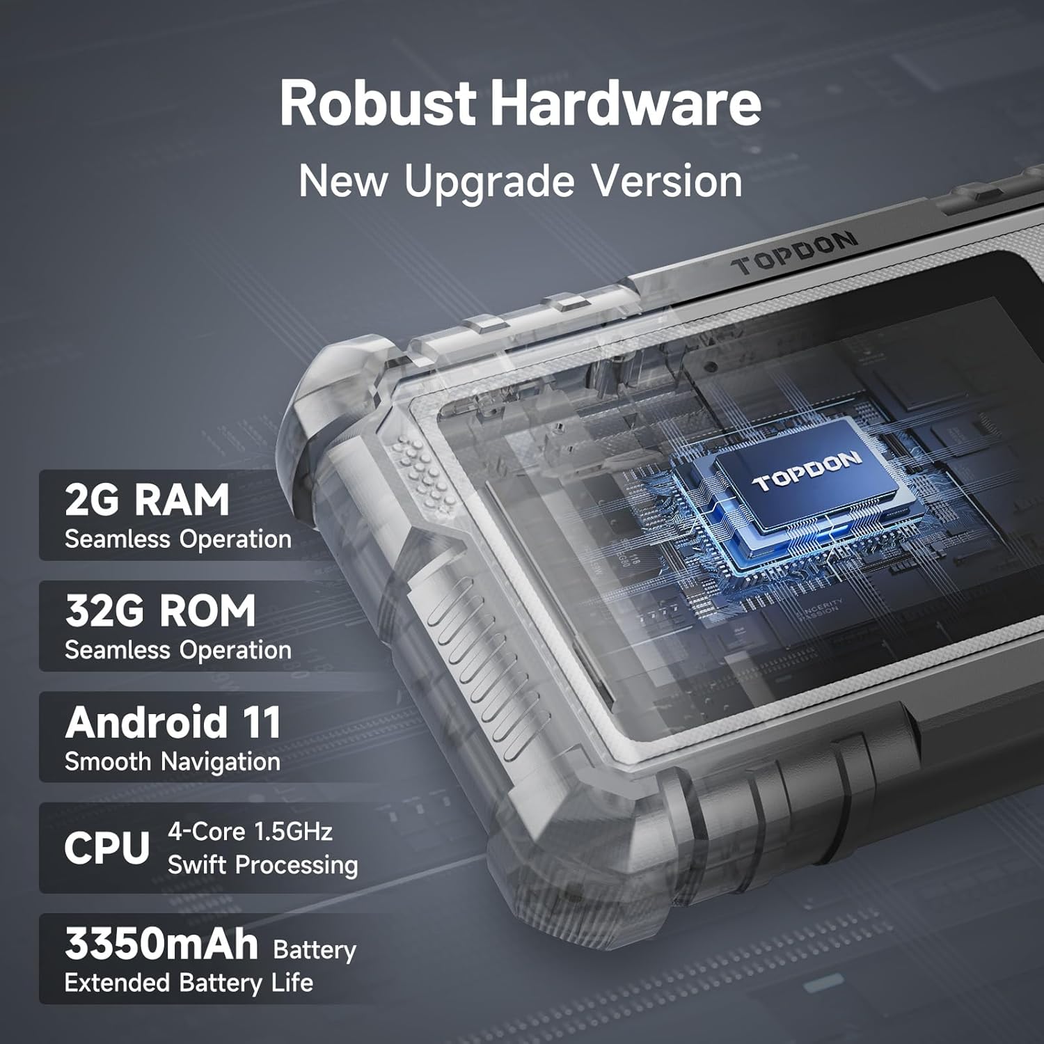 Thumbnail 6 de TOPDON ArtiDiag500 OBD2 Scanner: 4‑System Diagnostic Tool with Life‑Free Updates