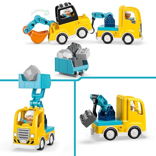 Thumbnail 3 de LEGO DUPLO Veicoli da Cantiere 3 in 1 - Gioco Didattico Montessori 10475