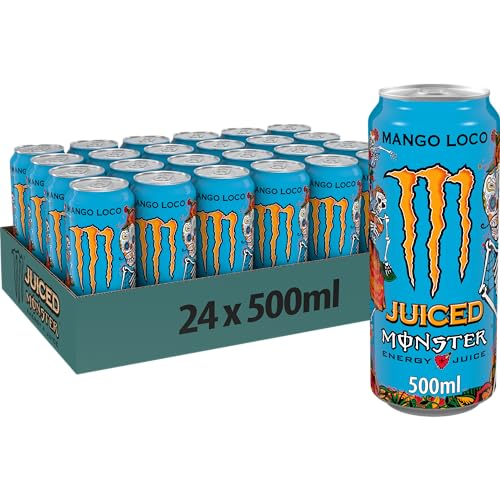 Monster Energy Mango Loco: 24 lattine da 500 ml – energia esotica al mango
