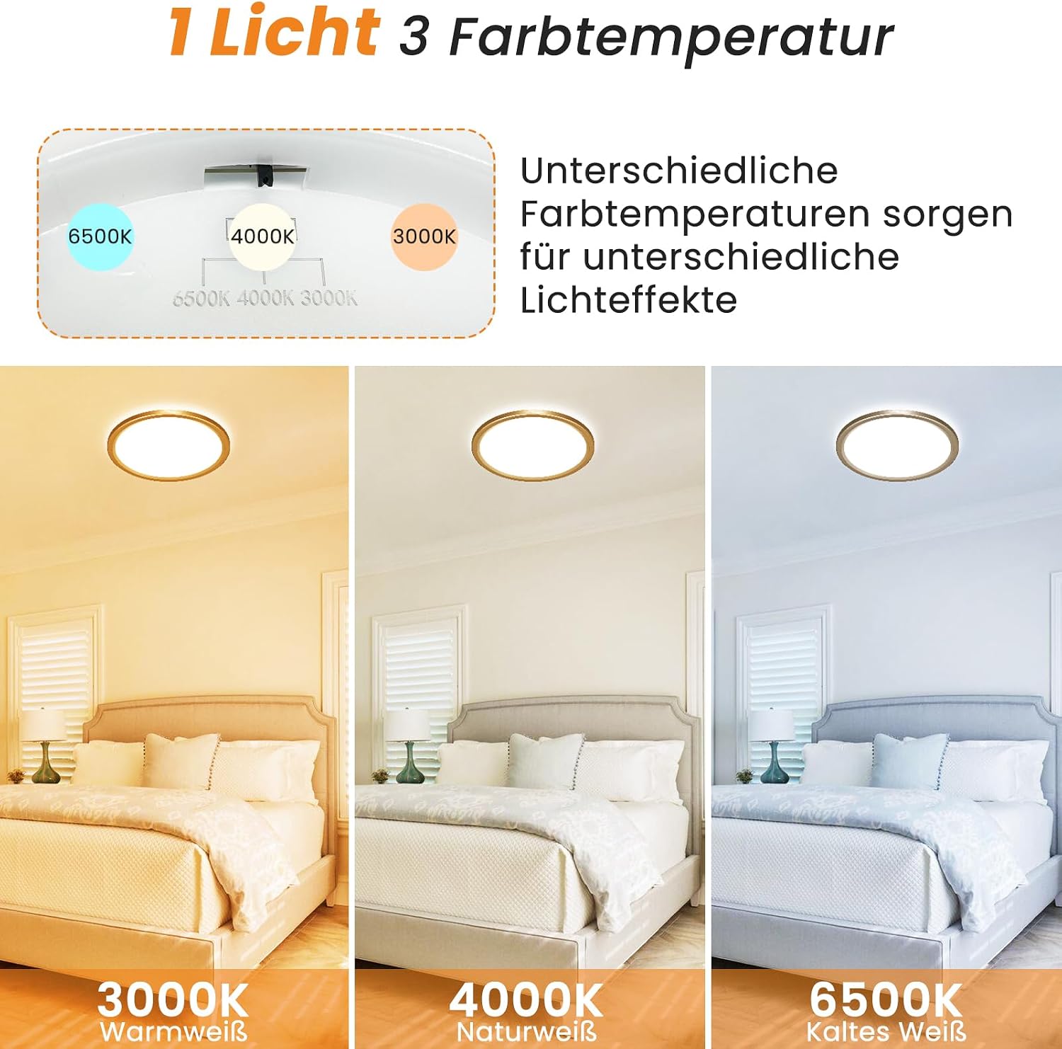 Thumbnail 1 de slochi LED Deckenleuchte 12W 1200 lm