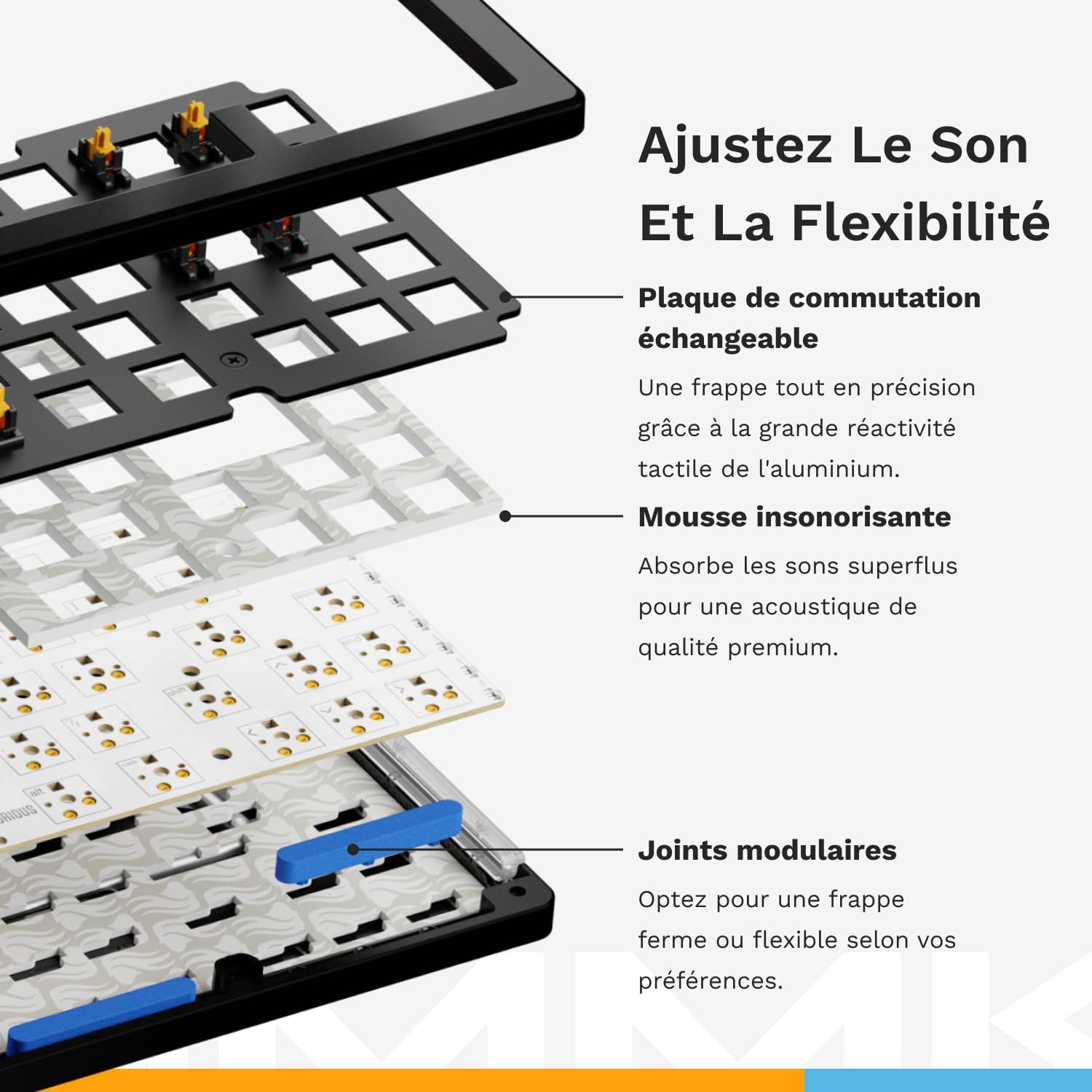 Thumbnail 4 de Glorious GMMK 3 Clavier mécanique personnalisable noir ⌨️