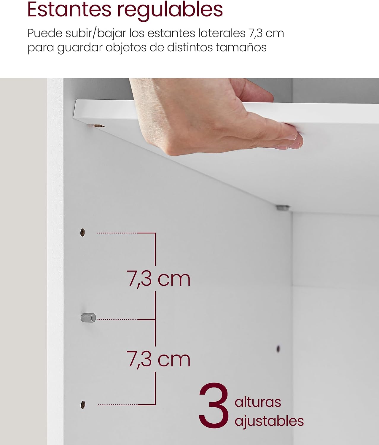 Detalle de VASAGLE Banco Zapatero 9 compartimentos 136 kg