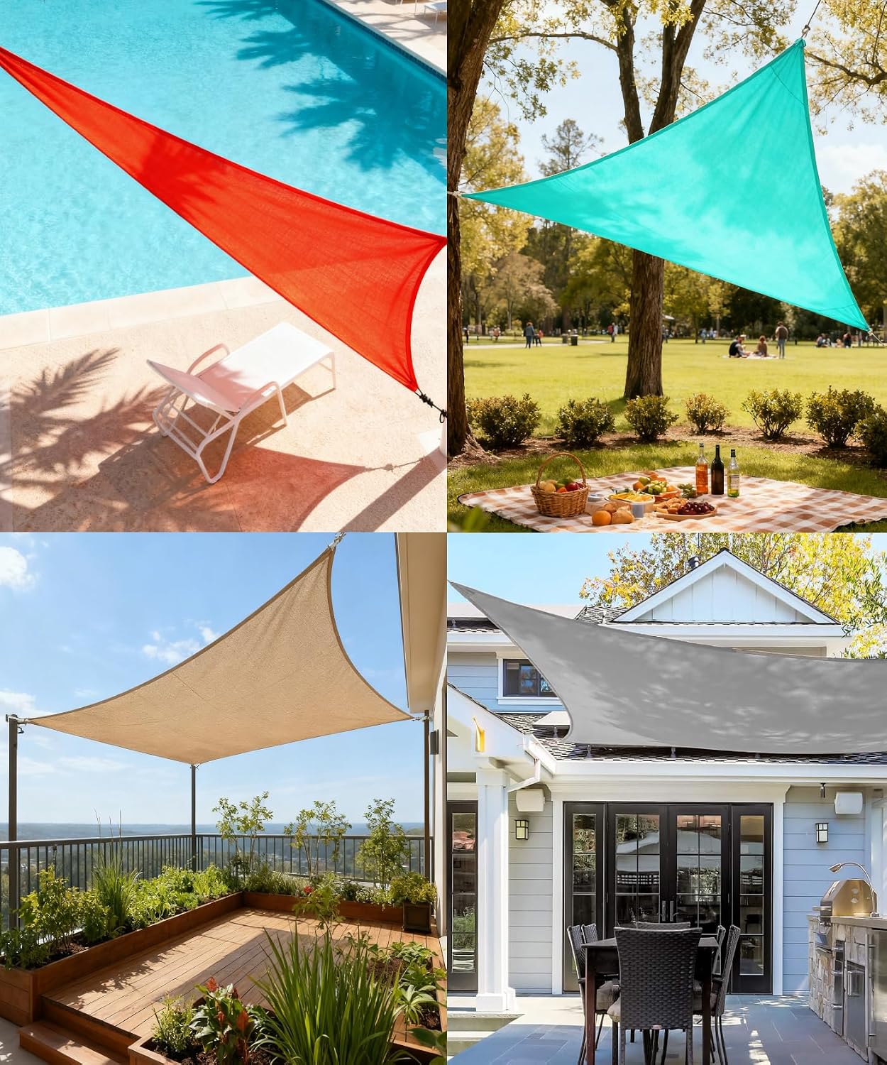 Thumbnail 4 de FXOIIK 3x3x3m Triangular UV Shade Sail
