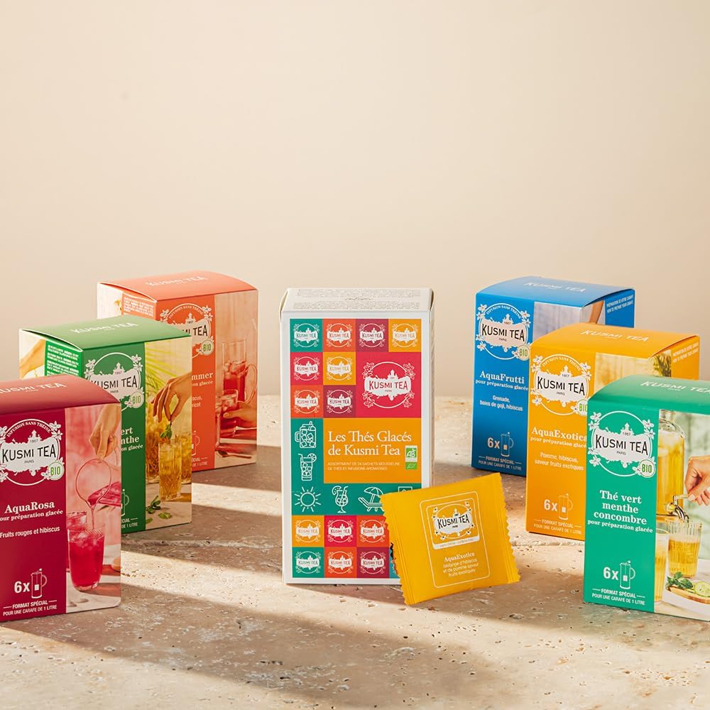 Thumbnail 6 de Kusmi Tea Coffret « Les Thés Glacés » bio – assortiment de 24 sachets (6 recettes)