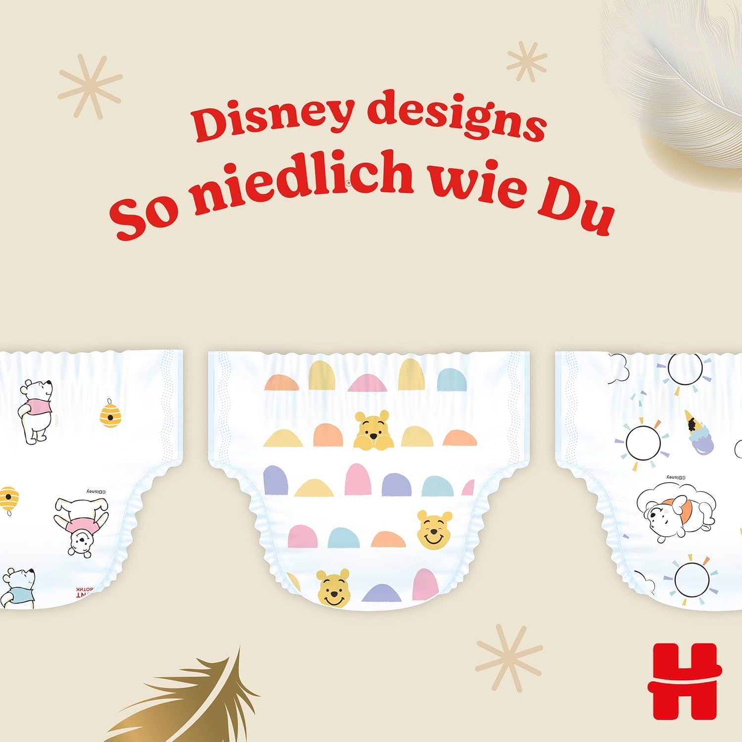 Detalle de Huggies Babywindeln Extra Care mit Disney-Design - Größe 4, 120 Windeln (2x60) Monatsbox