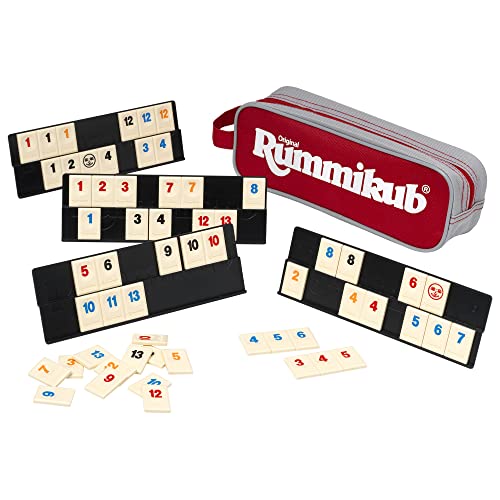 Thumbnail 1 de Rummikub Mini Pouch Travel Game by Ideal — 2–4 Players, Portable Family Strategy