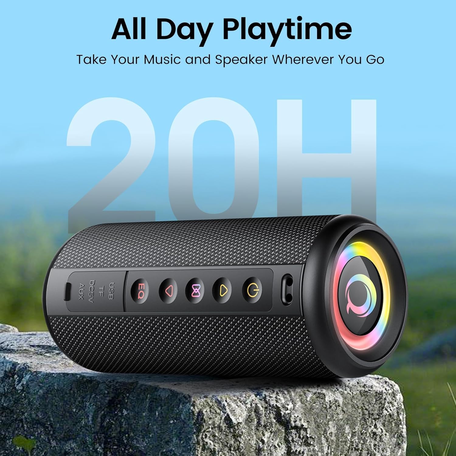 Detalle de Portable Bluetooth Speaker 360° Stereo 20H