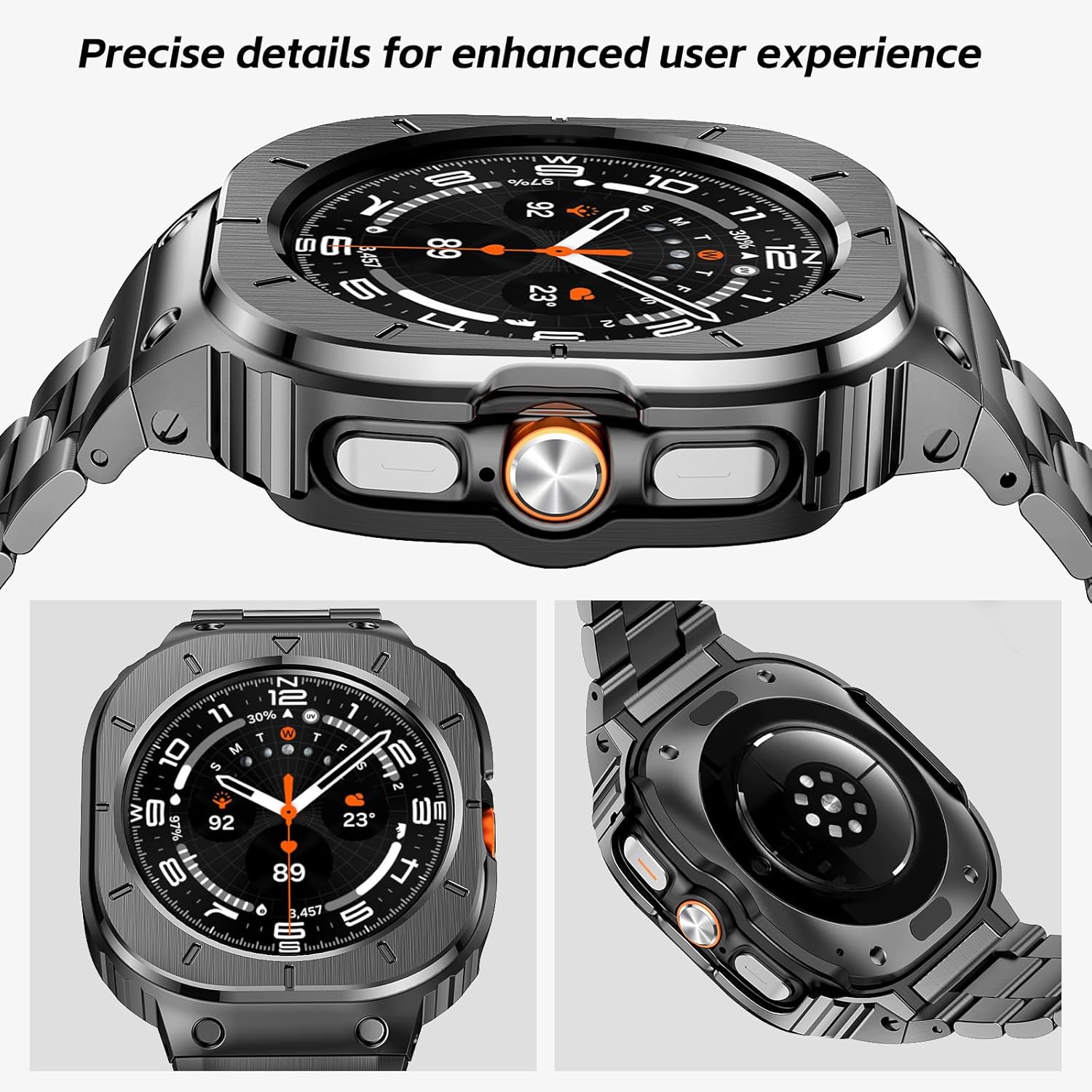 Thumbnail 2 de SUPLINK Metal Case with Band for Galaxy Watch (stainless steel protective strap)
