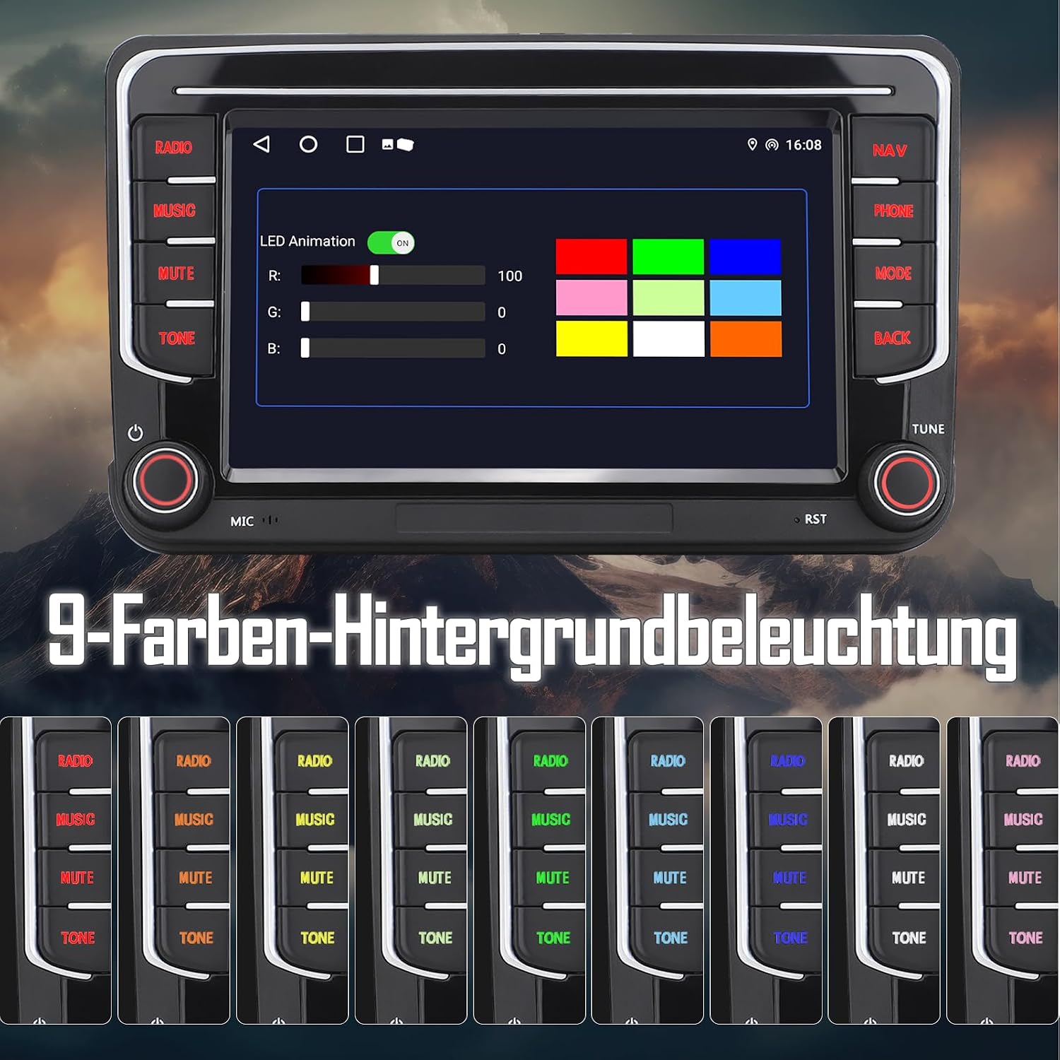 Thumbnail 6 de Android Autoradio mit GPS Navi 7 Zoll