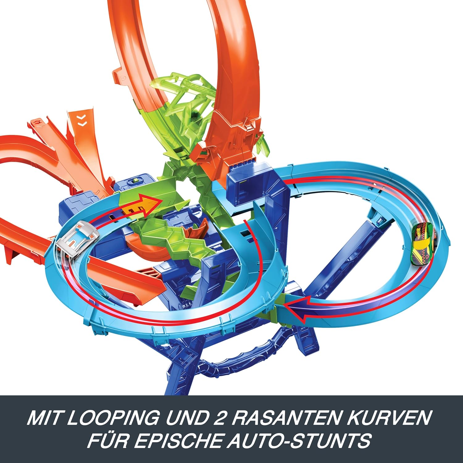Thumbnail 5 de Hot Wheels JKJ78 Stunttrack 1:64 Crash-Action