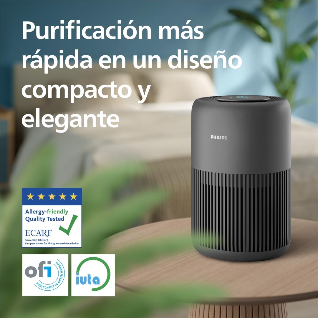 Detalle 1 de Philips Purificador de aire Serie 900 🌬️, silencio y salud