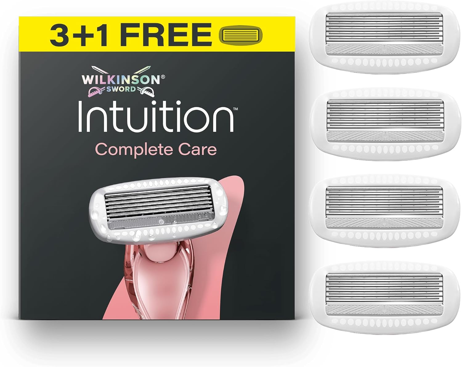 Detalle de Wilkinson Sword Intuition Complete Care – rasoir femme avec sérum Hydra-Boost et 3 recharges inclus