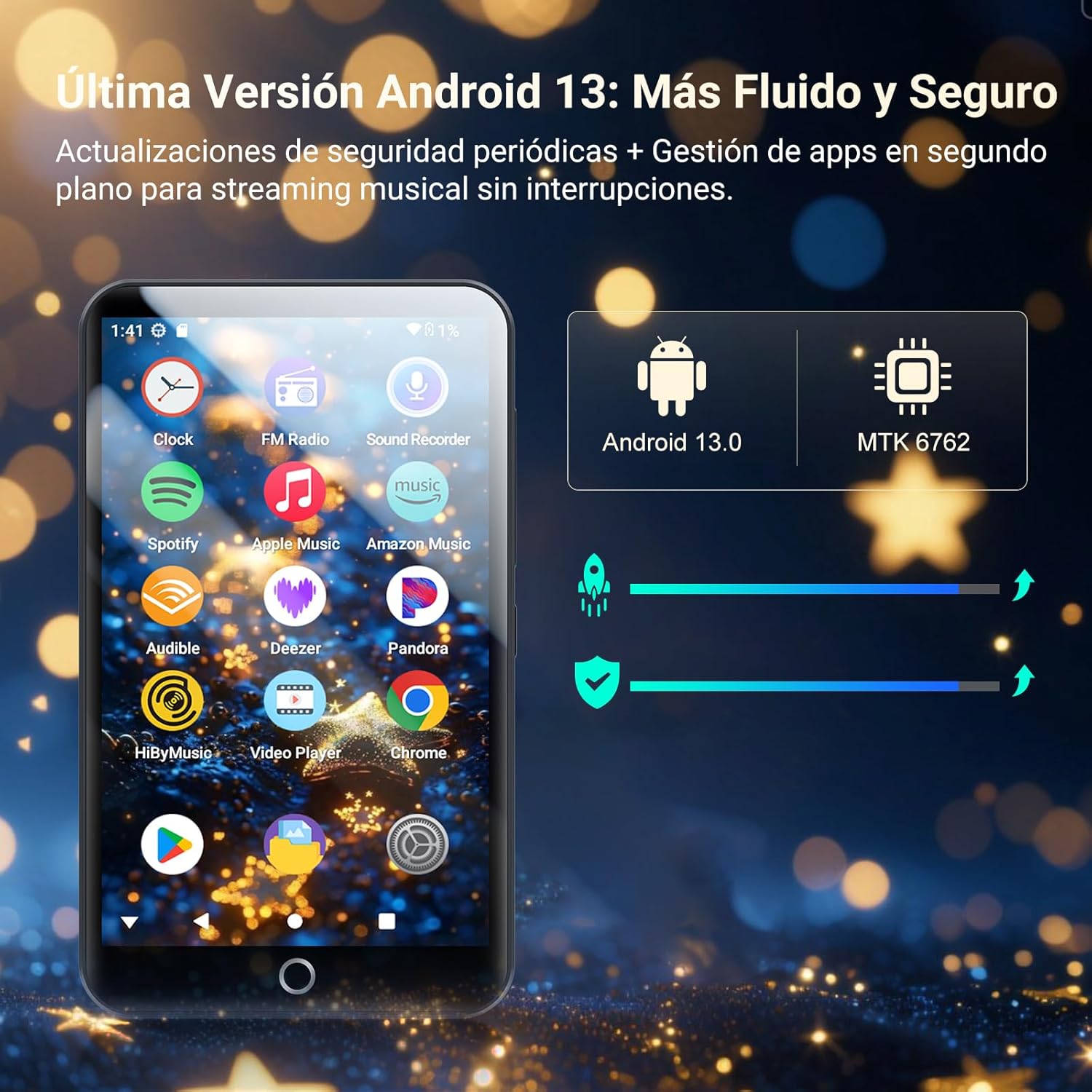 Thumbnail 2 de MECHEN Reproductor MP3 Android 13, 3GB RAM 32GB ROM