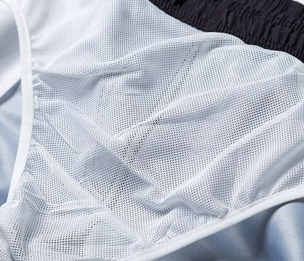 Detalle de Tansozer men’s waterproof quick-dry swim shorts with mesh lining