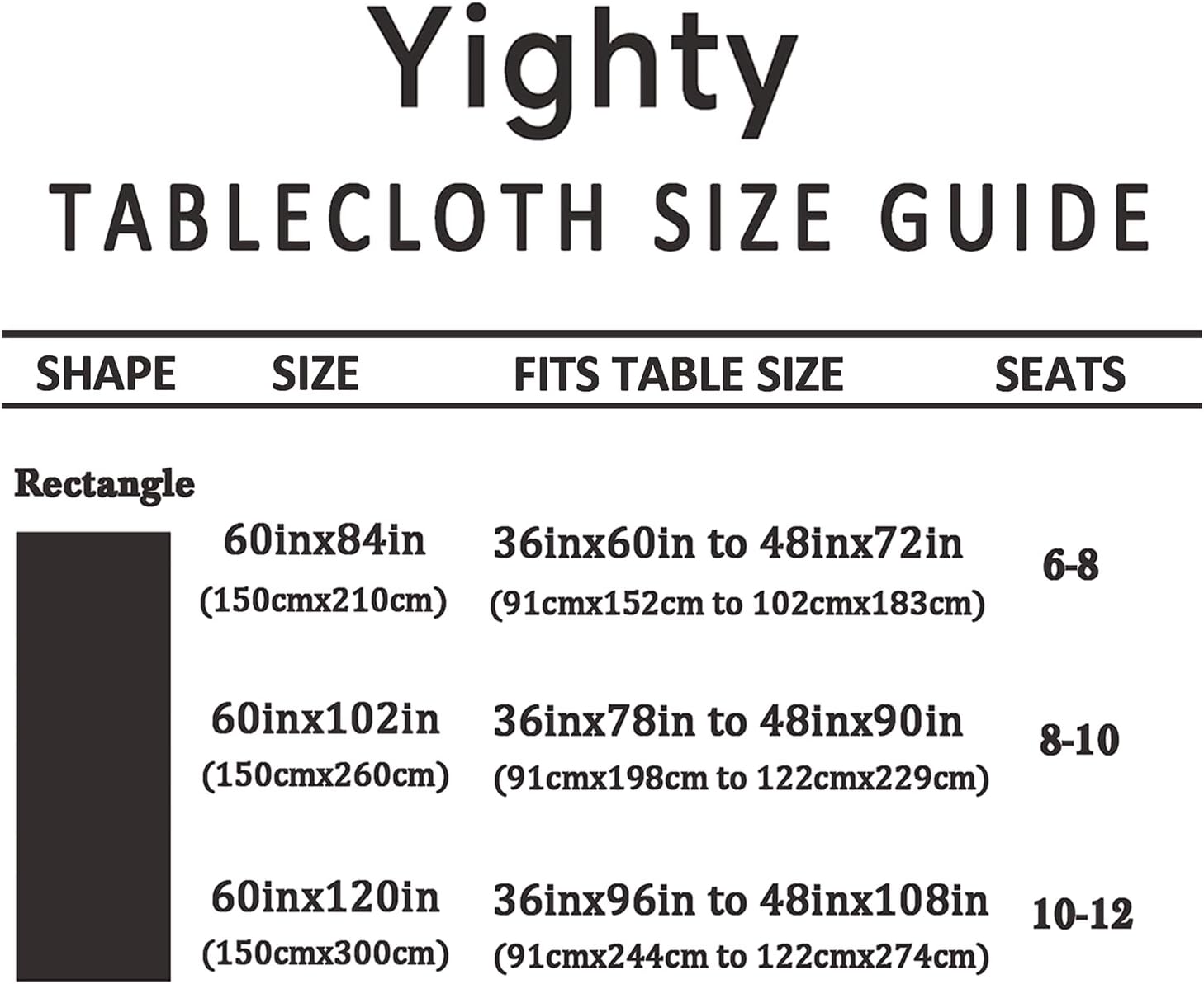 Thumbnail 6 de Yighty Outdoor Tablecloth 60 x 84 inches