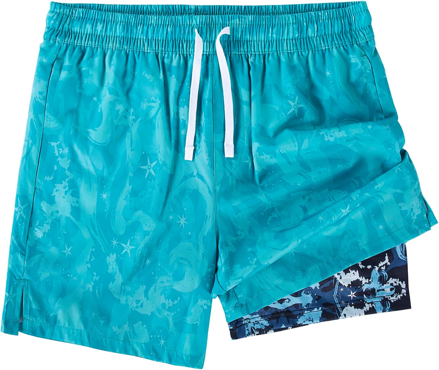 Detalle de FreSprtti 2-in-1 Swim Trunks: All-day Comfort with a Secure Liner and Quick-Dry Tech