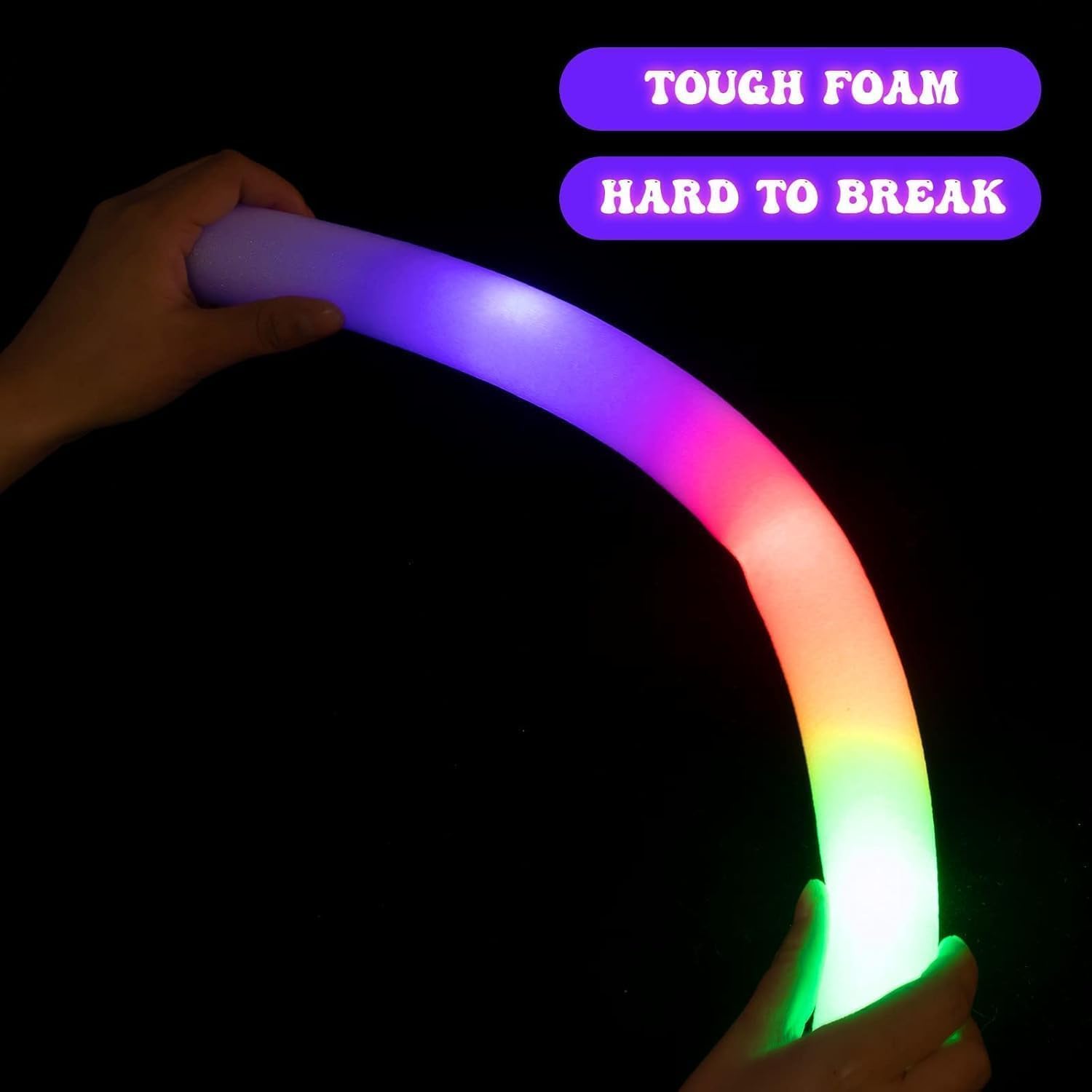 Thumbnail 2 de ZHFEIIRU 32 LED-Leuchtstäbe aus Schaumstoff für Partys – mit 3 Modi