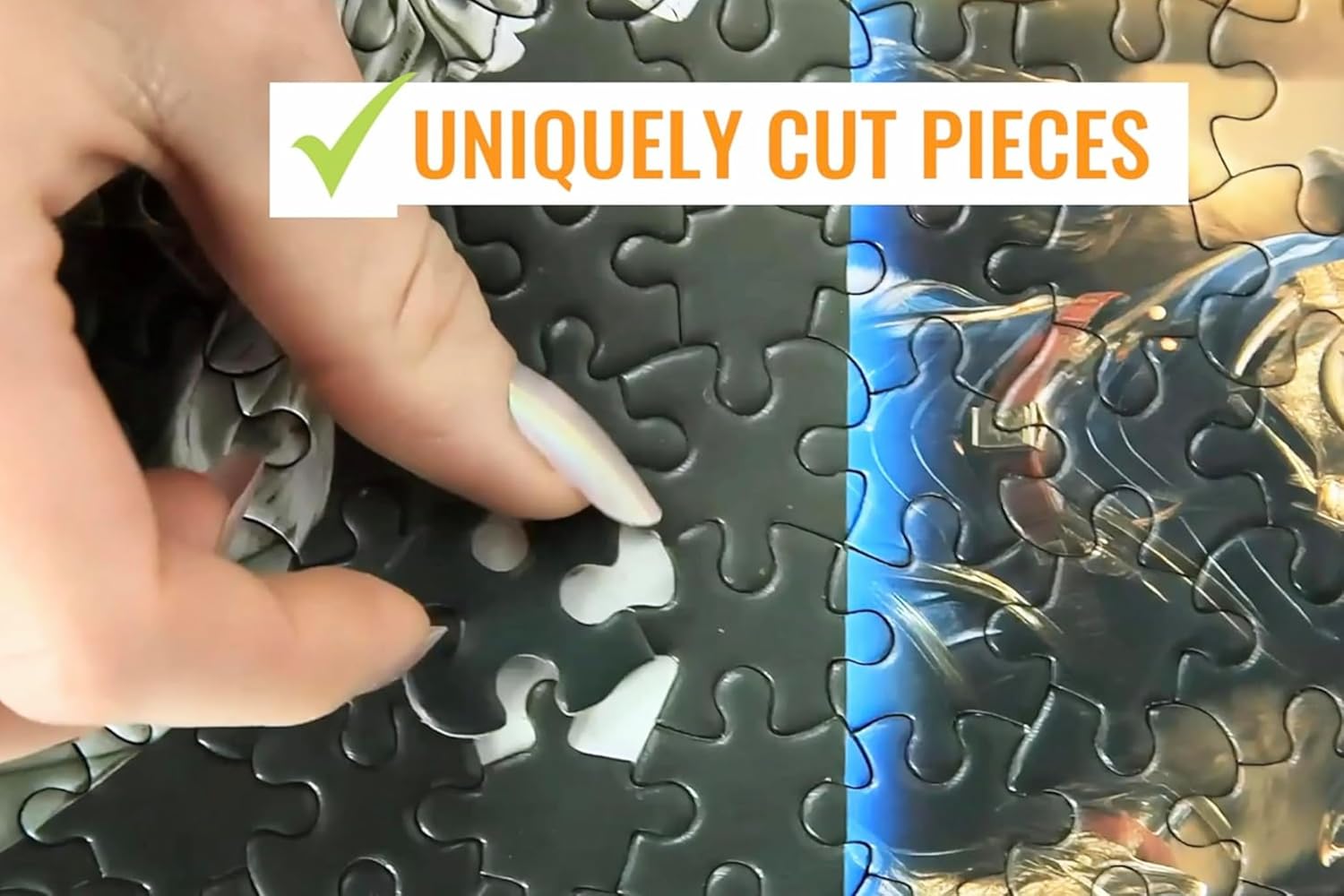 Thumbnail 6 de Prime Time Puzzles 1000 Piece Jigsaw Puzzle: Mountain Cabin by a Lake