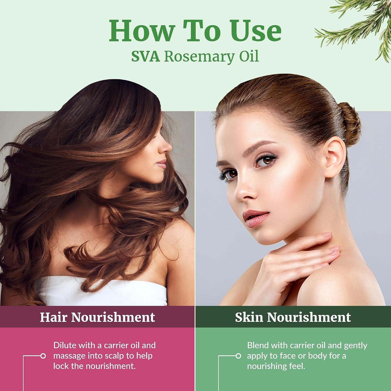Detalle 1 de SVA Rosemary Essential Oil 1 fl oz